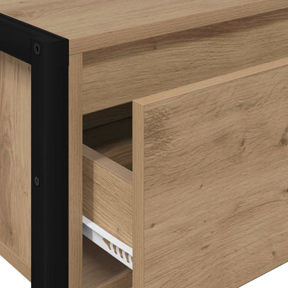 End Table Artisian Oak 100 x 36 x 75 cm Engineered Wood