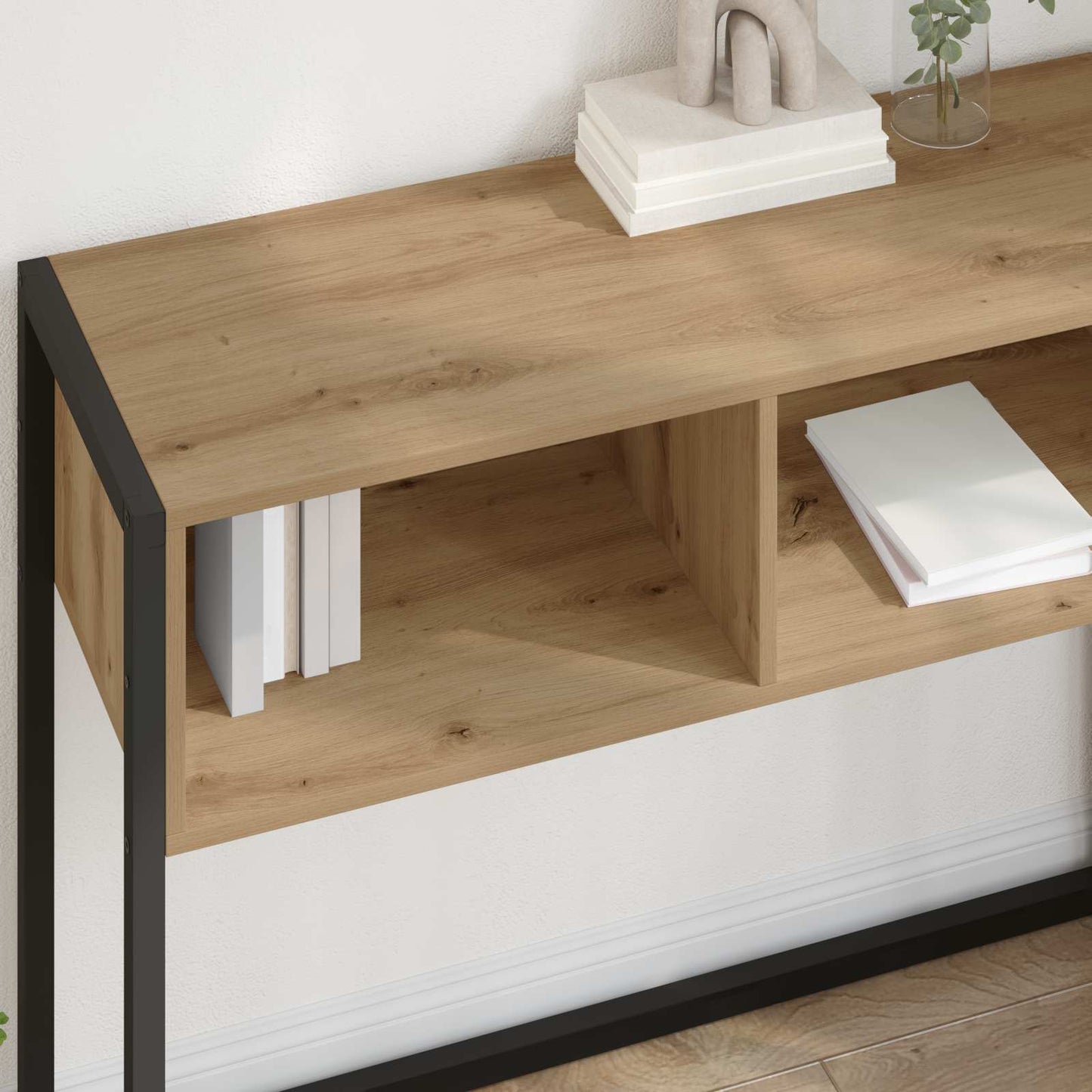 End Table Artisian Oak 100 x 36 x 75 cm Engineered Wood