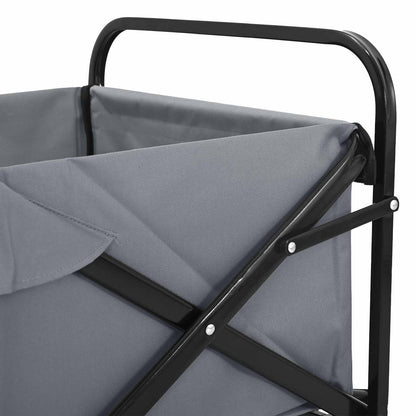 Folding Wagon Grey 89 x 63 x 96 cm Steel and Polyester Oxford