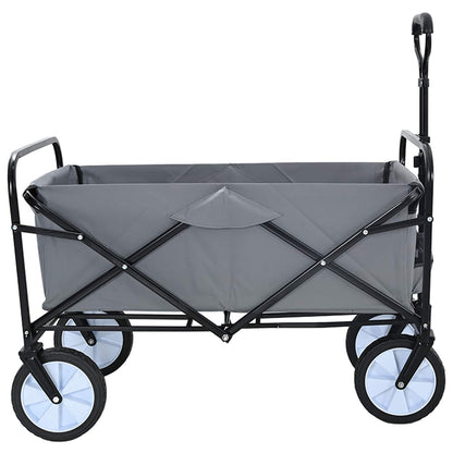 Folding Hand Trolley Manual Grey 94 x 53 x 99 cm Oxford Cloth