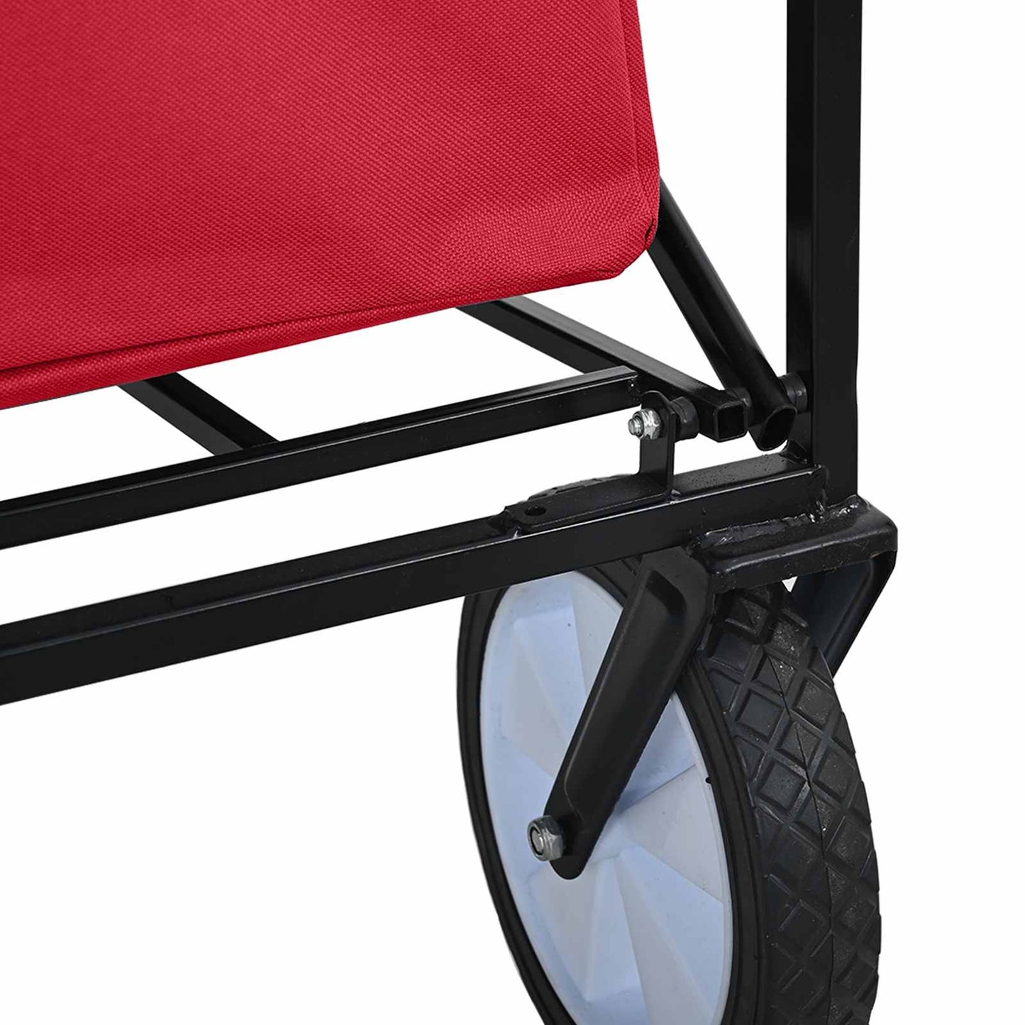 Folding Hand Trolley Manual Red 94 x 53 x 99 cm Oxford Cloth