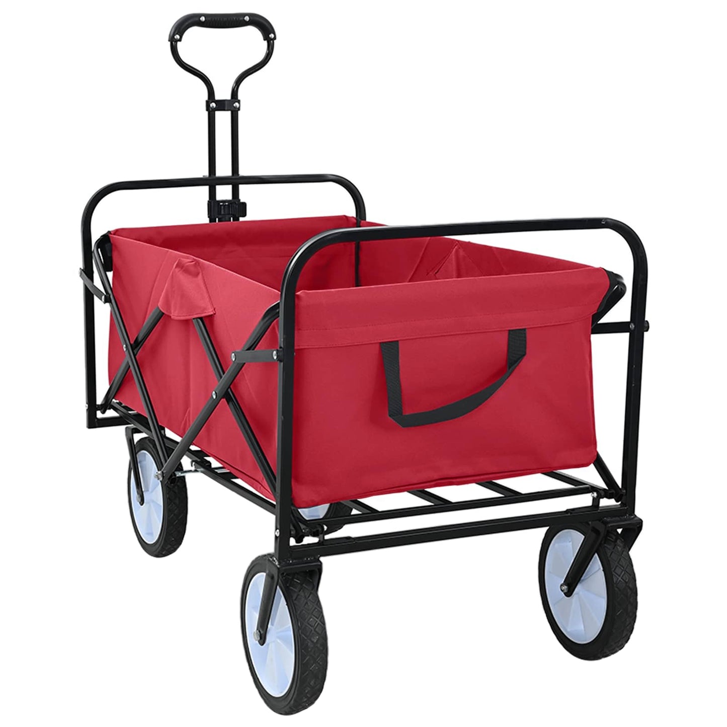Folding Hand Trolley Manual Red 94 x 53 x 99 cm Oxford Cloth