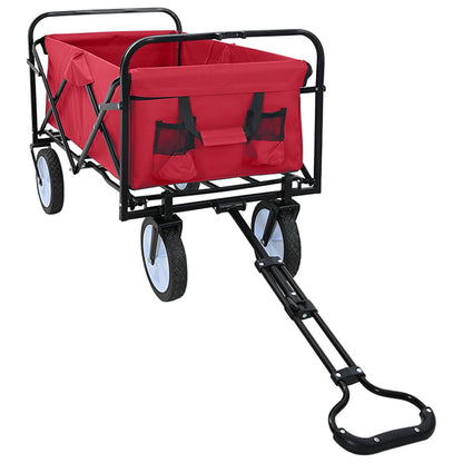 Folding Hand Trolley Manual Red 94 x 53 x 99 cm Oxford Cloth