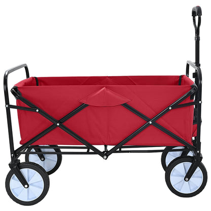 Folding Hand Trolley Manual Red 94 x 53 x 99 cm Oxford Cloth
