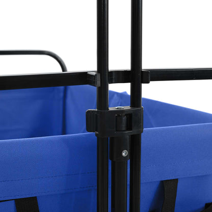 Folding Hand Trolley Manual Blue 94 x 53 x 99 cm Oxford Cloth