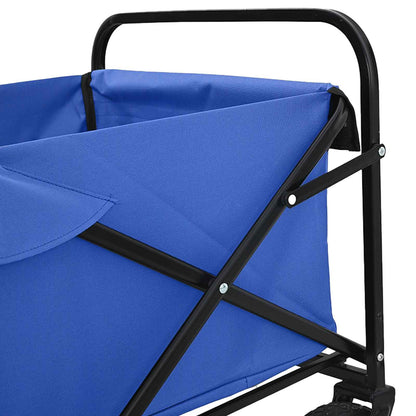 Folding Hand Trolley Manual Blue 94 x 53 x 99 cm Oxford Cloth