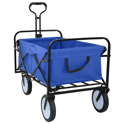 Folding Hand Trolley Manual Blue 94 x 53 x 99 cm Oxford Cloth