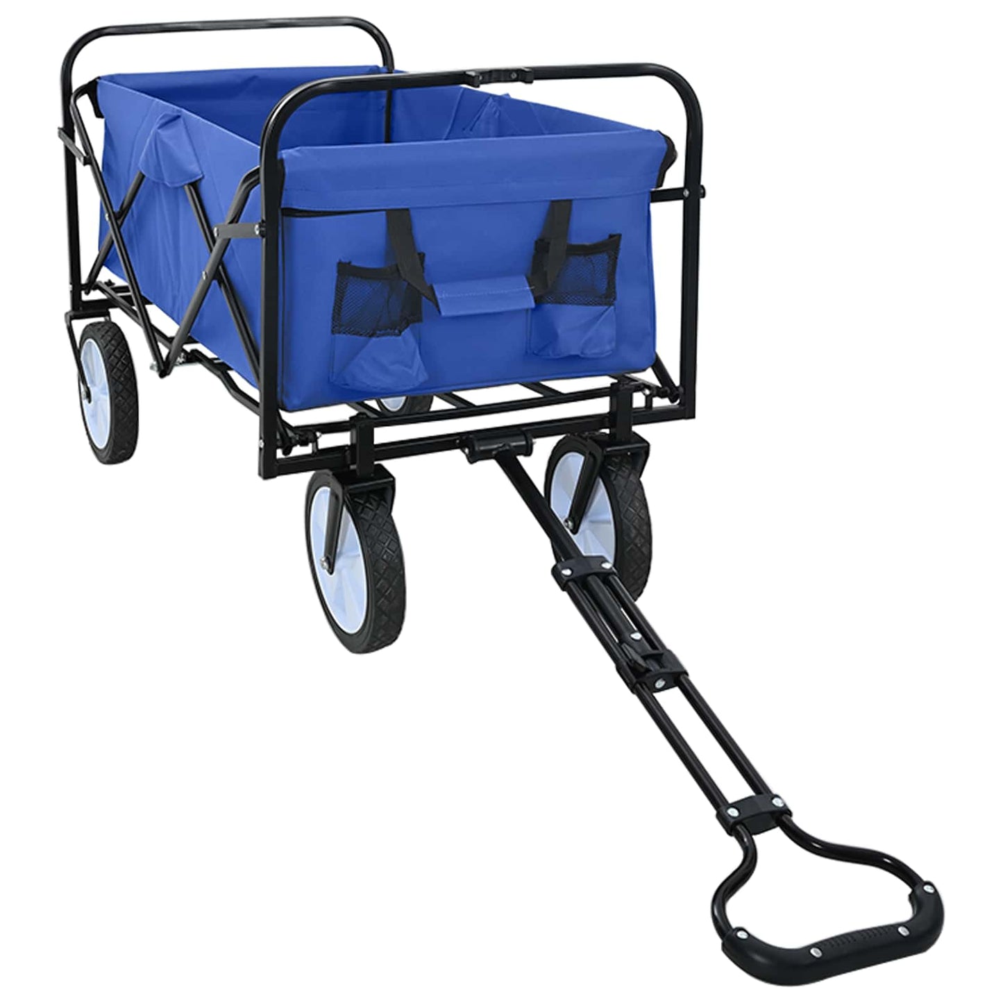 Folding Hand Trolley Manual Blue 94 x 53 x 99 cm Oxford Cloth