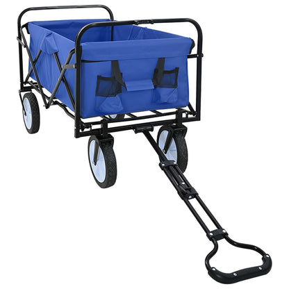 Folding Hand Trolley Manual Blue 94 x 53 x 99 cm Oxford Cloth