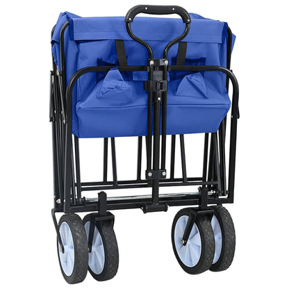 Folding Hand Trolley Manual Blue 94 x 53 x 99 cm Oxford Cloth