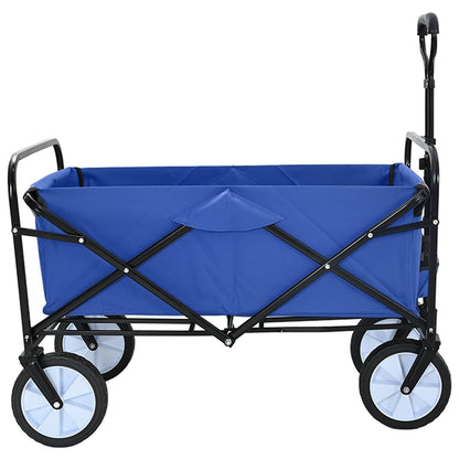 Folding Hand Trolley Manual Blue 94 x 53 x 99 cm Oxford Cloth