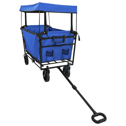 Folding Hand Trolley Black 105 x 56.5 x 116 cm Oxford Cloth