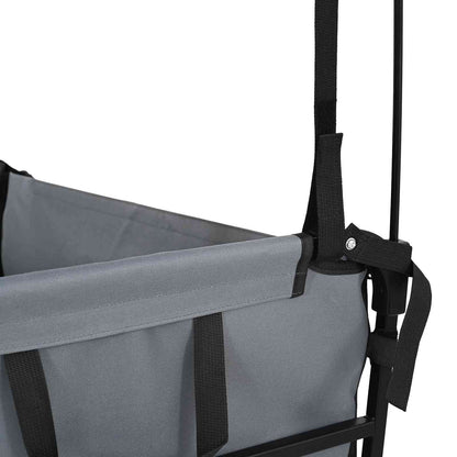 Folding Hand Trolley Grey 105 x 56.5 x 116 cm Oxford Cloth