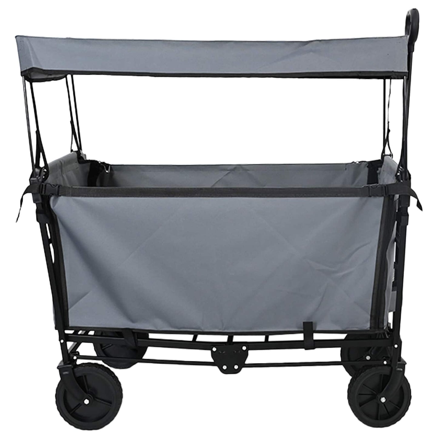 Folding Hand Trolley Grey 105 x 56.5 x 116 cm Oxford Cloth