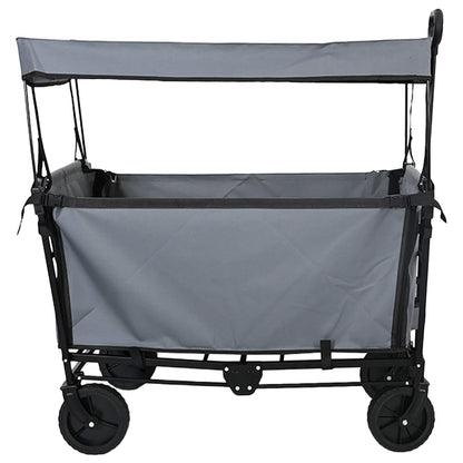 Folding Hand Trolley Grey 105 x 56.5 x 116 cm Oxford Cloth