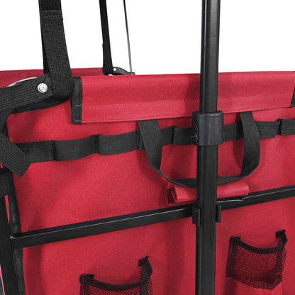 Folding Hand Trolley Red 105 x 56.5 x 116 cm Oxford Cloth