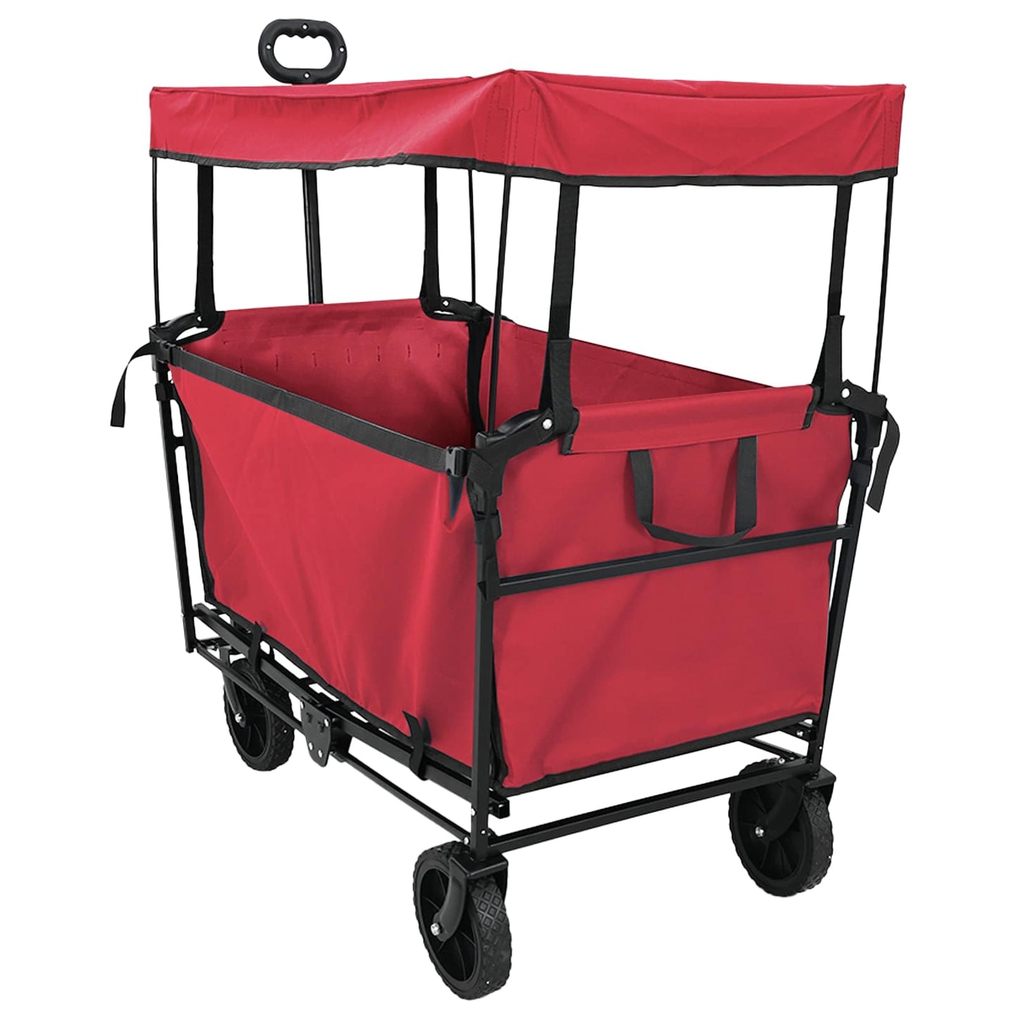 Folding Hand Trolley Red 105 x 56.5 x 116 cm Oxford Cloth