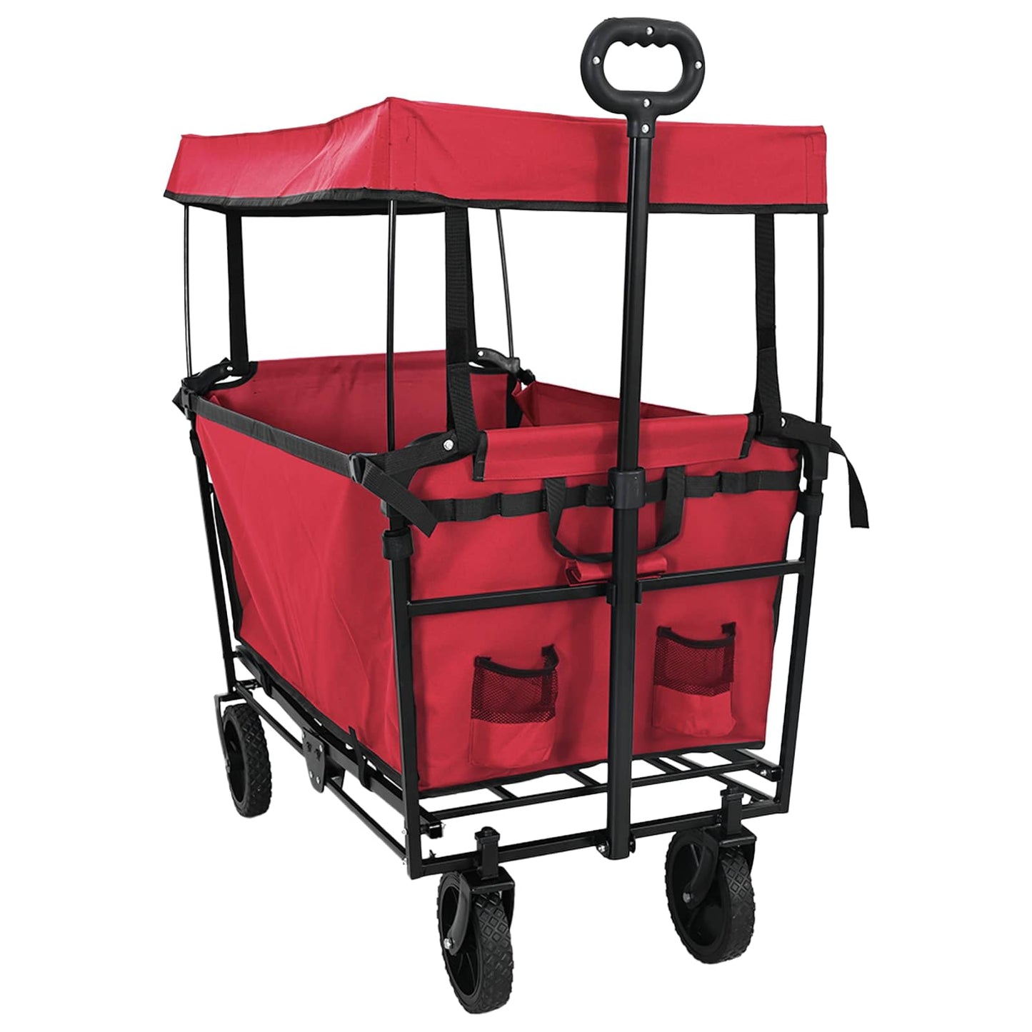 Folding Hand Trolley Red 105 x 56.5 x 116 cm Oxford Cloth