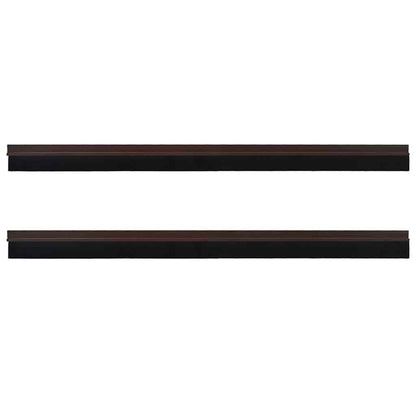 Self-adhesive Door Brush Seals 2 pcs Brown 100 cm