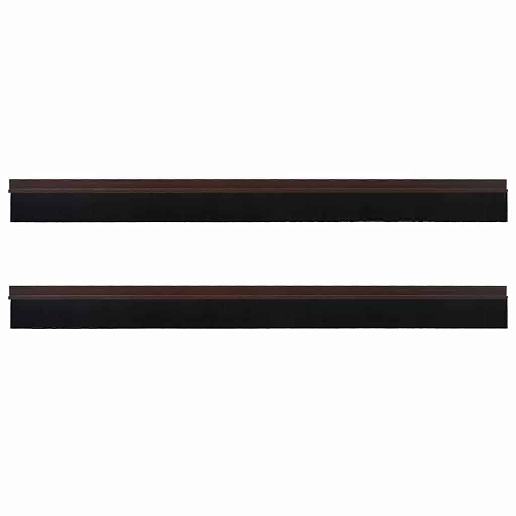 Self-adhesive Door Brush Seals 2 pcs Brown 100 cm