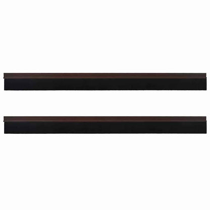 Self-adhesive Door Brush Seals 2 pcs Brown 100 cm