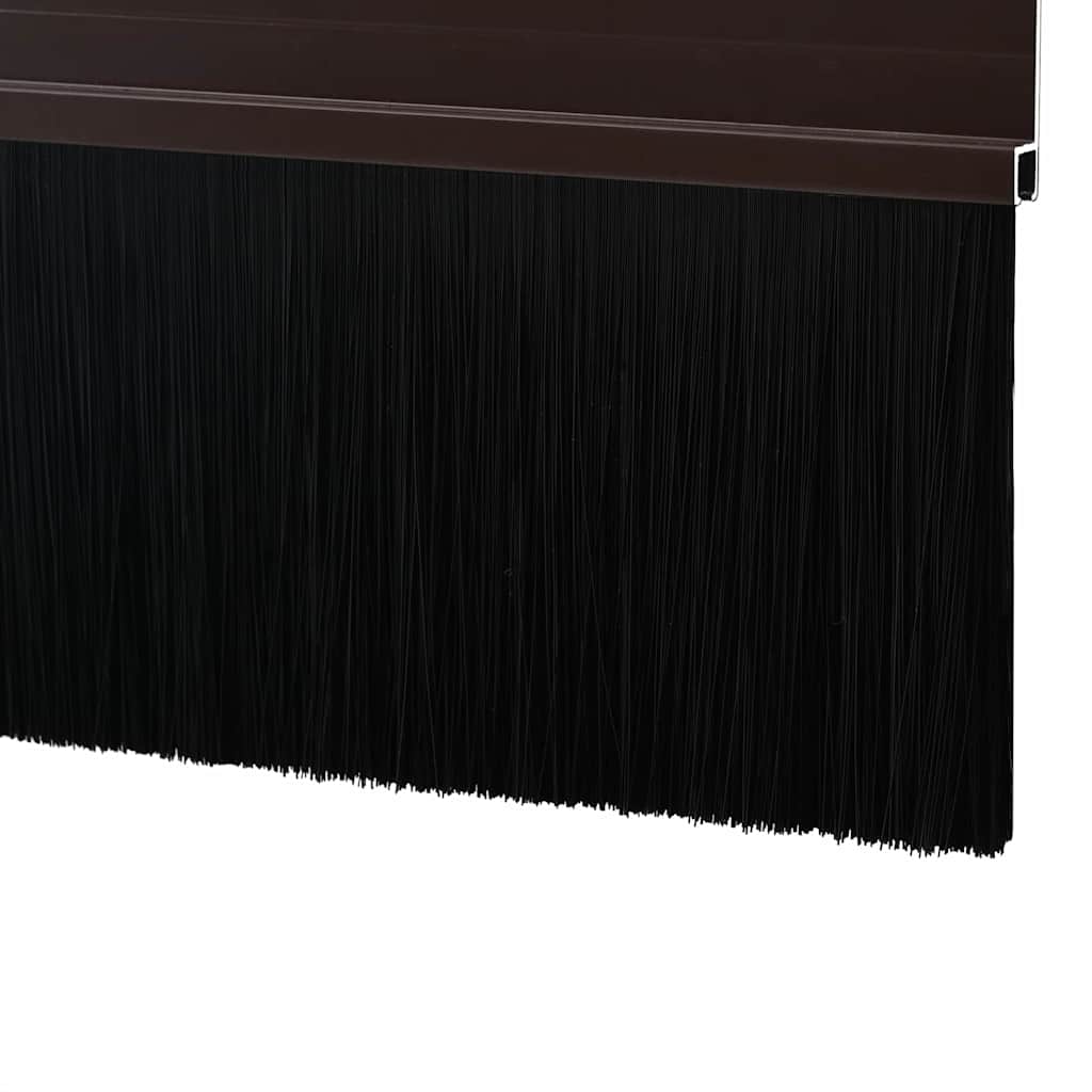 Self-adhesive Door Brush Seals 2 pcs Brown 100 cm