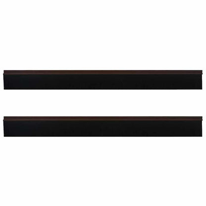 Self-adhesive Door Brush Seals 2 pcs Brown 100 cm