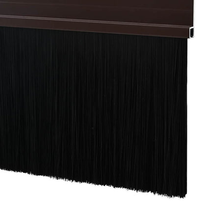 Self-adhesive Door Brush Seals 2 pcs Brown 100 cm