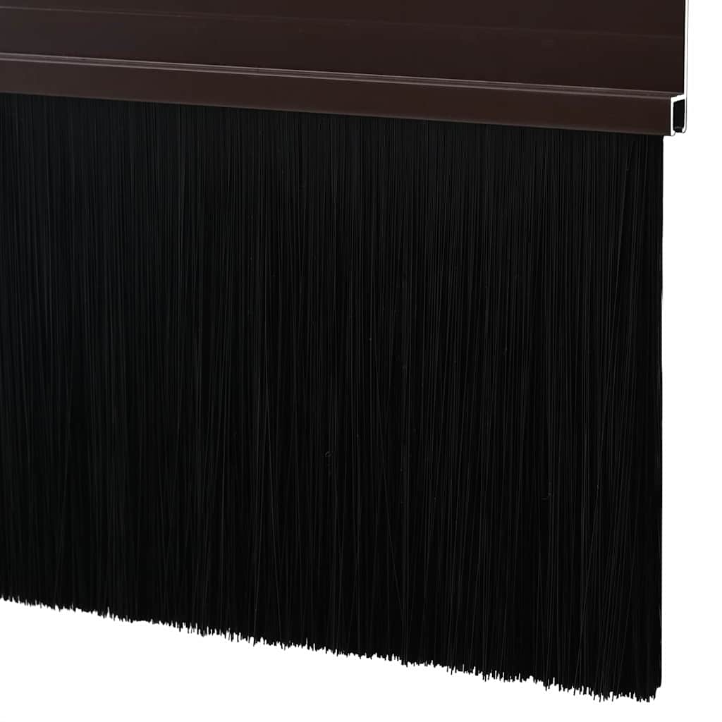Self-adhesive Door Brush Seals 6 pcs Brown 100 cm