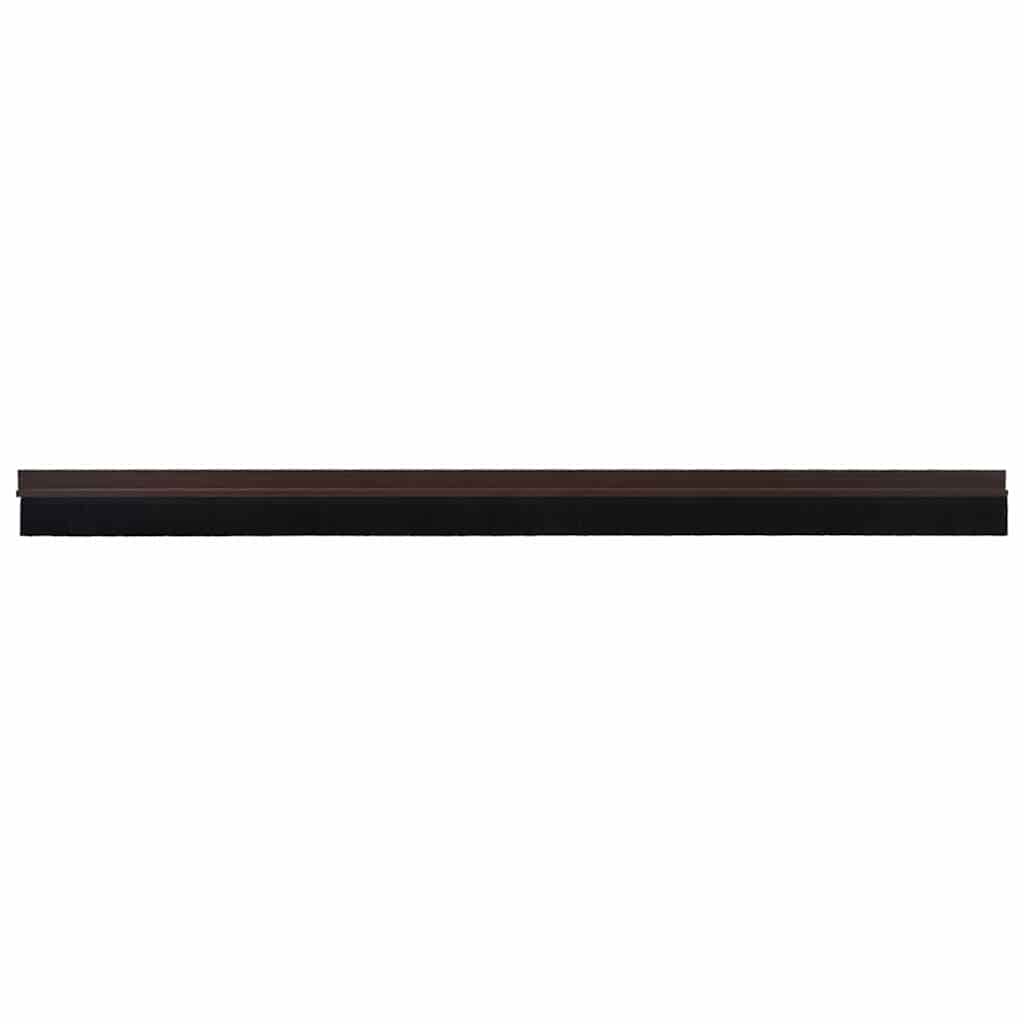 Self-adhesive Door Brush Seals 12 pcs Brown 100 cm