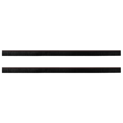 Self-adhesive Door Brush Seals 2 pcs Brown 100 cm