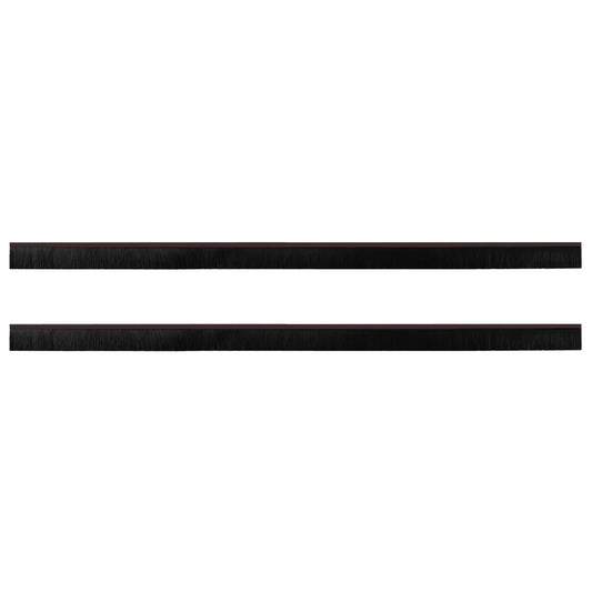 Self-adhesive Door Brush Seals 2 pcs Brown 100 cm