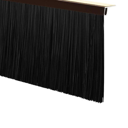 Self-adhesive Door Brush Seals 2 pcs Brown 100 cm