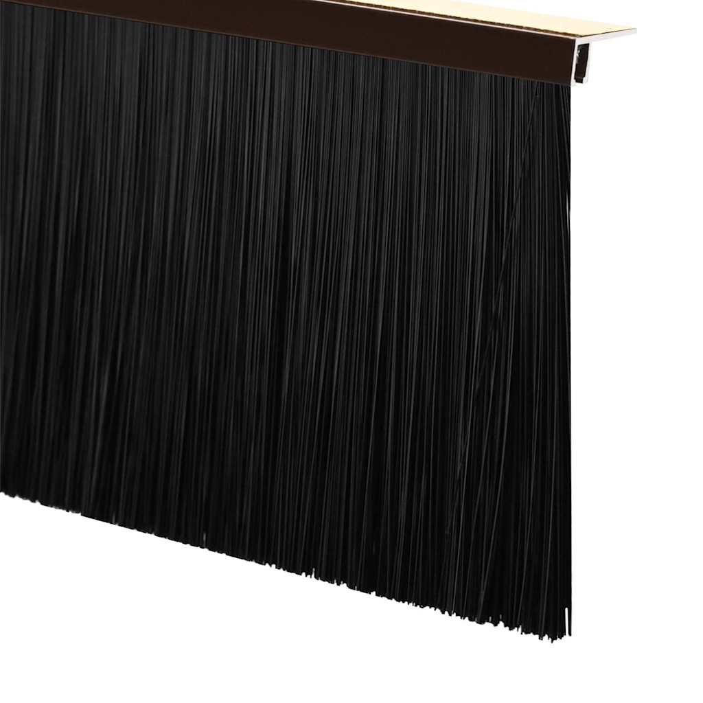 Self-adhesive Door Brush Seals 2 pcs Brown 100 cm