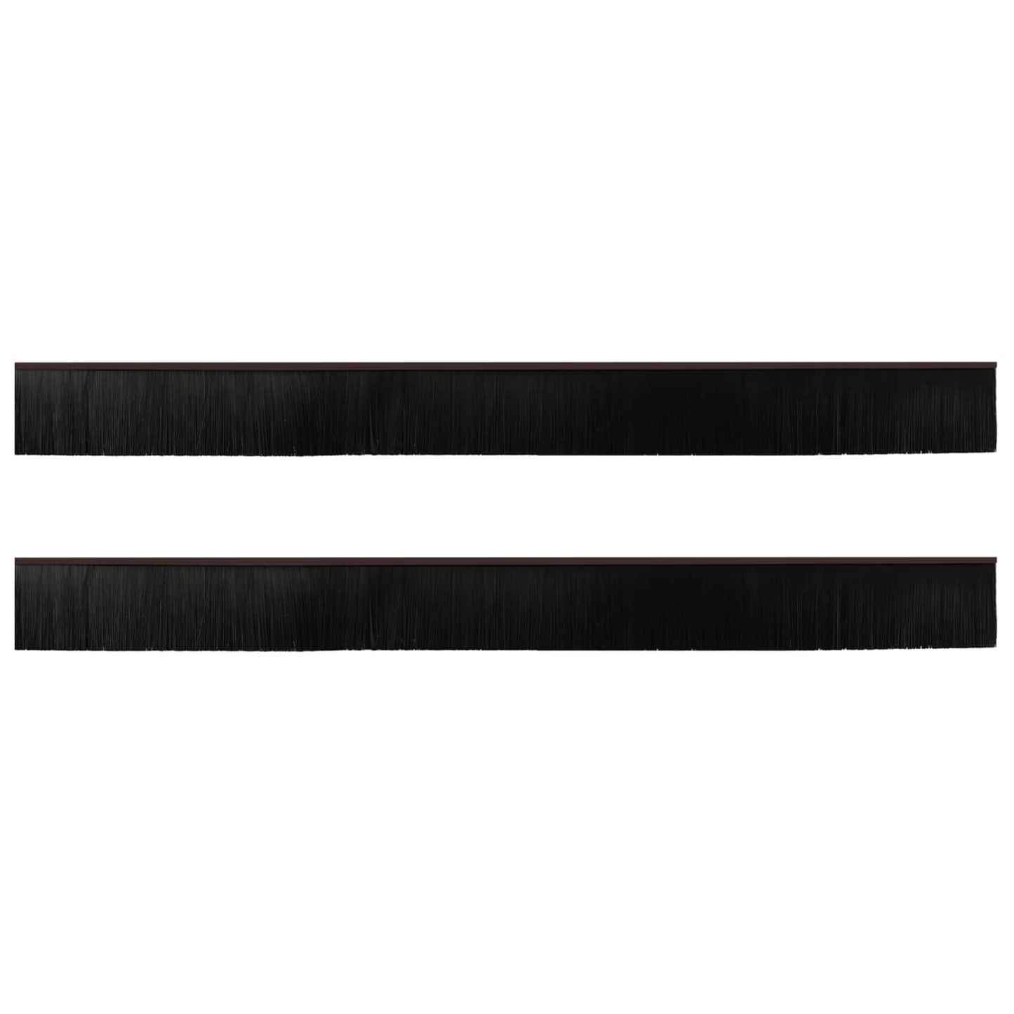 Self-adhesive Door Brush Seals 2 pcs Brown 100 cm