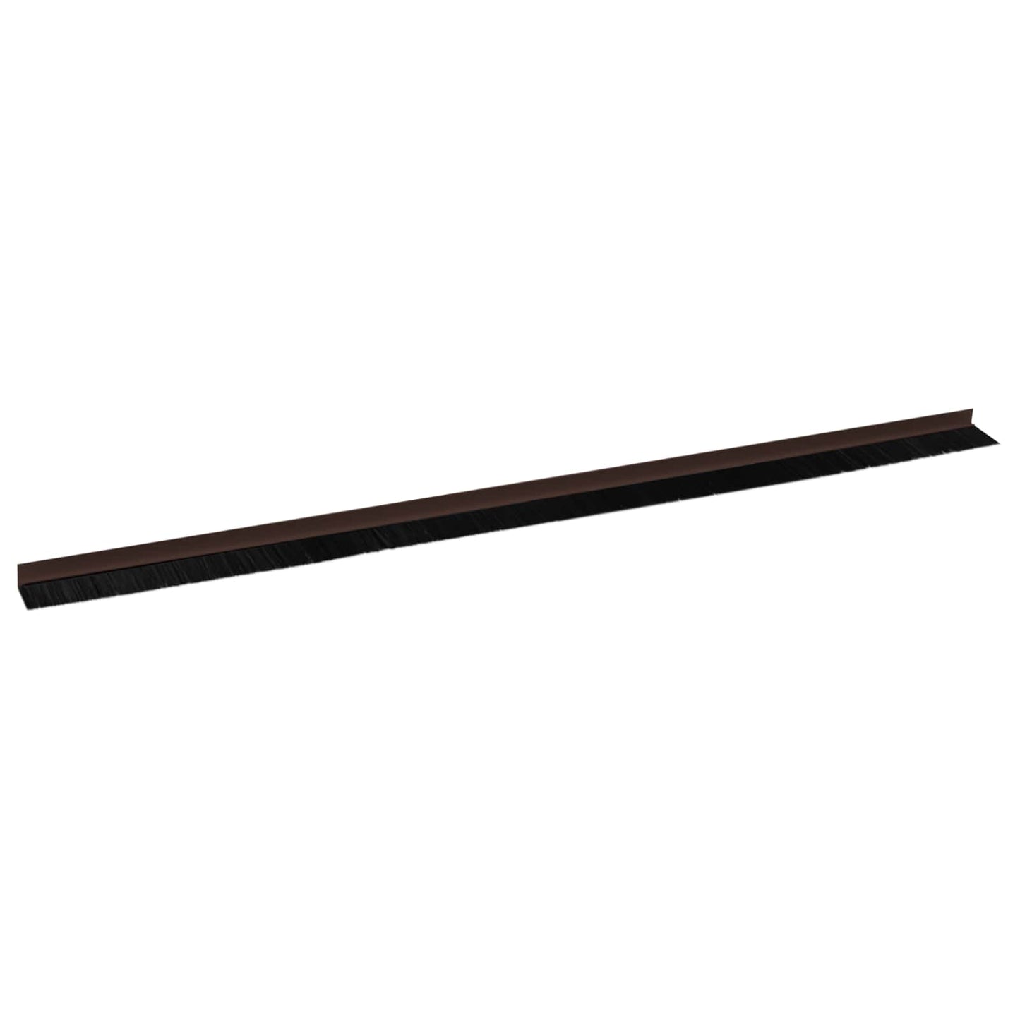 Self-adhesive Door Brush Seals 6 pcs Brown 100 cm