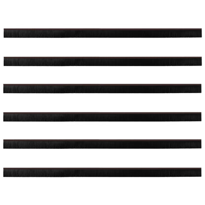 Self-adhesive Door Brush Seals 6 pcs Brown 100 cm