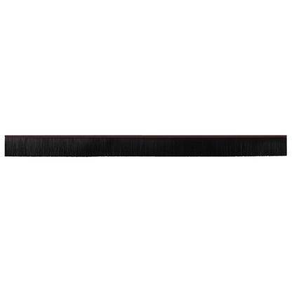 Self-adhesive Door Brush Seals 6 pcs Brown 100 cm