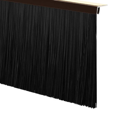 Self-adhesive Door Brush Seals 6 pcs Brown 100 cm