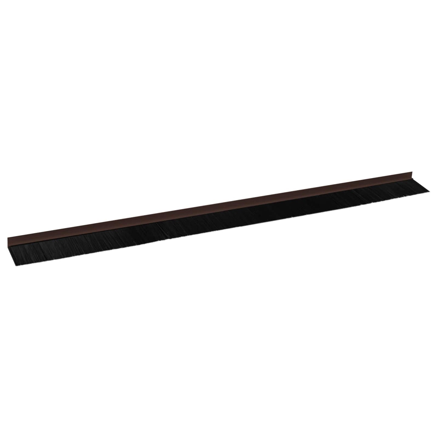 Self-adhesive Door Brush Seals 12 pcs Brown 100 cm