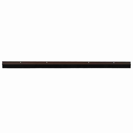 Screw-on Door Brush Seals 2 pcs Brown 100 cm Aluminium Alloy