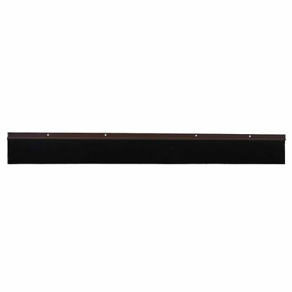 Screw-on Door Brush Seals 2 pcs Brown 100 cm Aluminium Alloy
