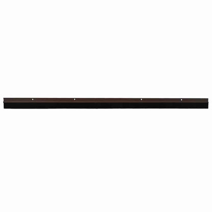 Screw-on Door Brush Seals 12 pcs Brown 100 cm Aluminium Alloy