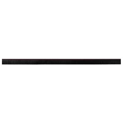 Screw-on Door Brush Seals 2 pcs Brown 100 cm Aluminium Alloy