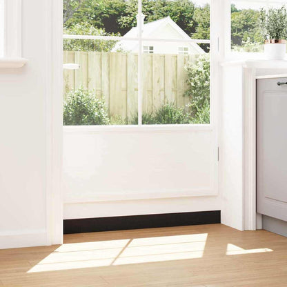 Screw-on Door Brush Seals 6 pcs Brown 100 cm Aluminium Alloy