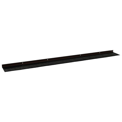 Screw-on Door Brush Seals 12 pcs Brown 100 cm Aluminium Alloy