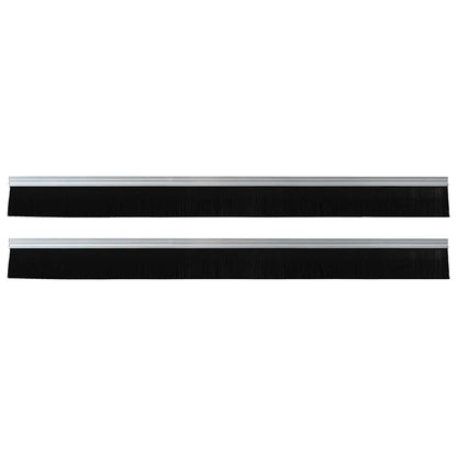 Self-adhesive Door Brush Seals 2 pcs Silver 100 cm