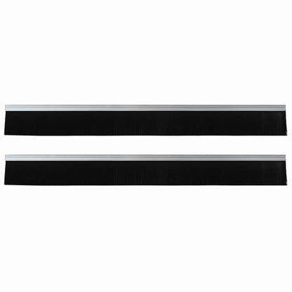 Self-adhesive Door Brush Seals 2 pcs Silver 100 cm