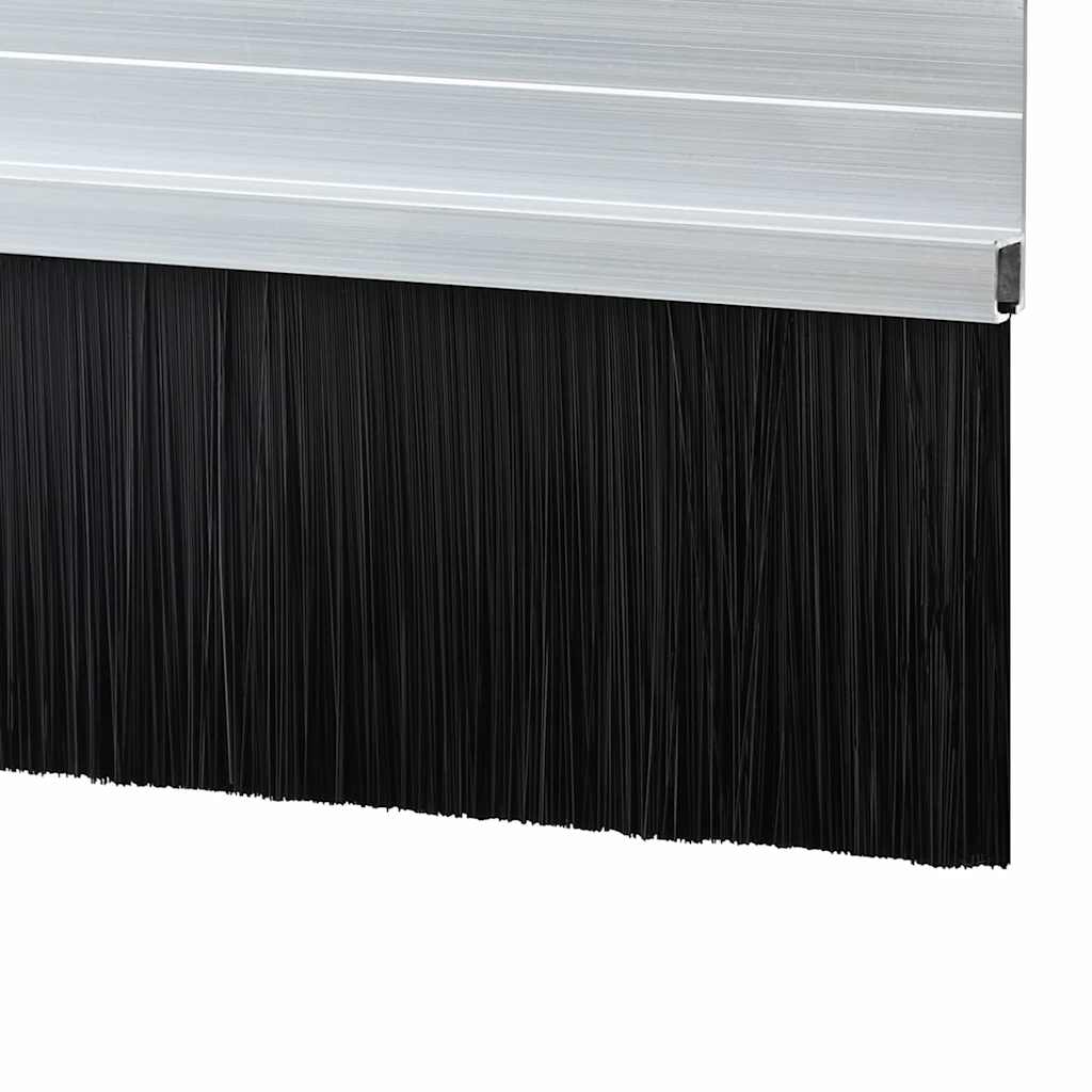 Self-adhesive Door Brush Seals 6 pcs Silver 100 cm