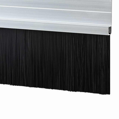 Self-adhesive Door Brush Seals 6 pcs Silver 100 cm